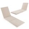 Outdoor Chaise Lounge Cushion Patio Furniture Folding Pad with Fixing Straps